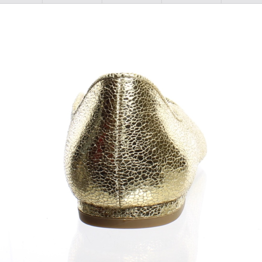Nikita Gold Crinkle Metallic Ballet Flats